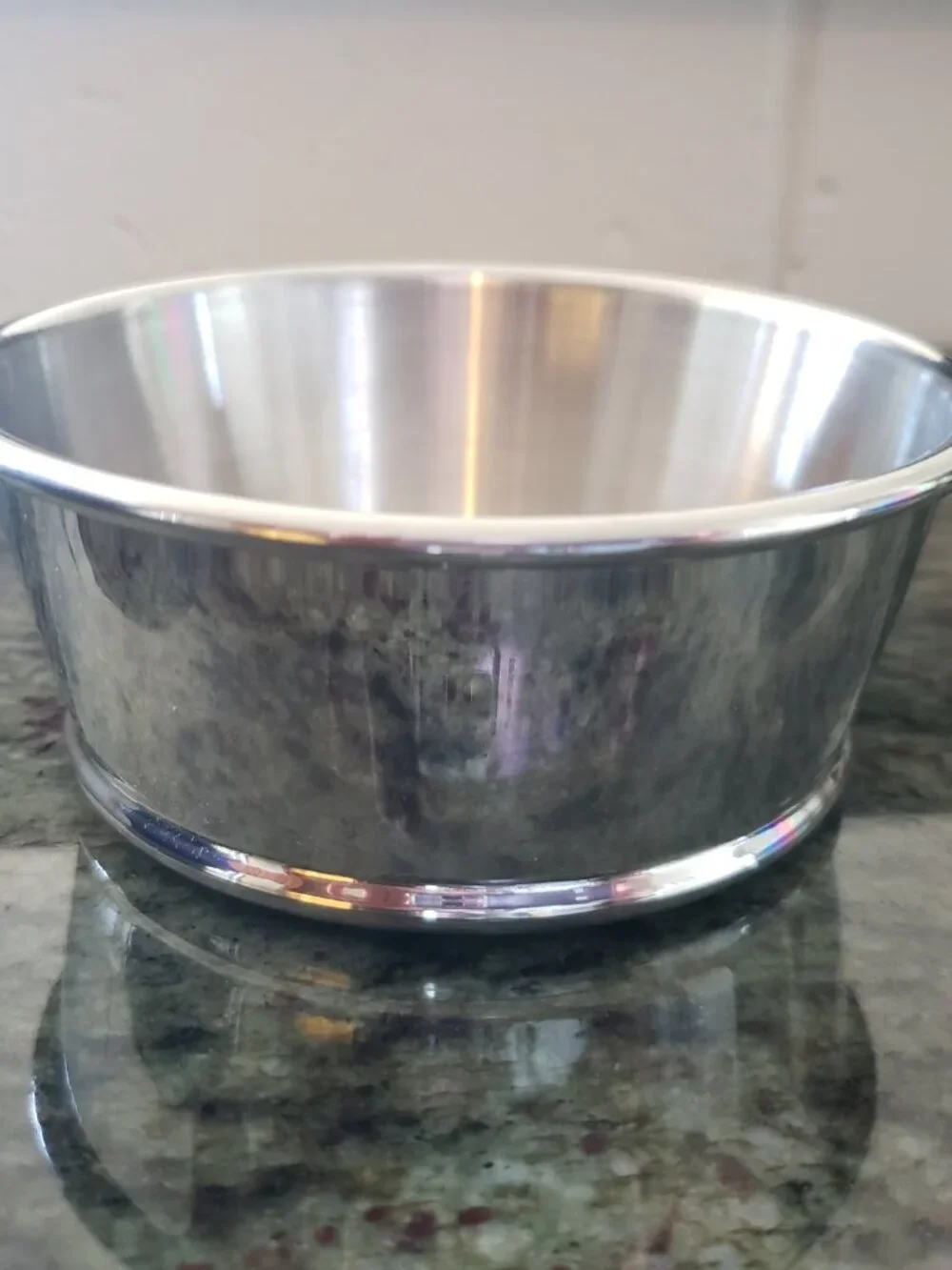 Crate & Barrel Classic Wine Bottle Coaster Stainless Steel 269-646